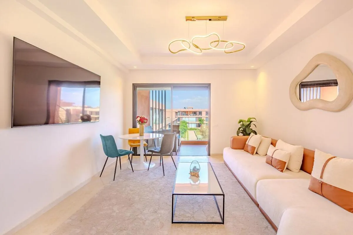 شقة New! Appt Moderne Avec Terrasse Et Vue Piscine مراكش